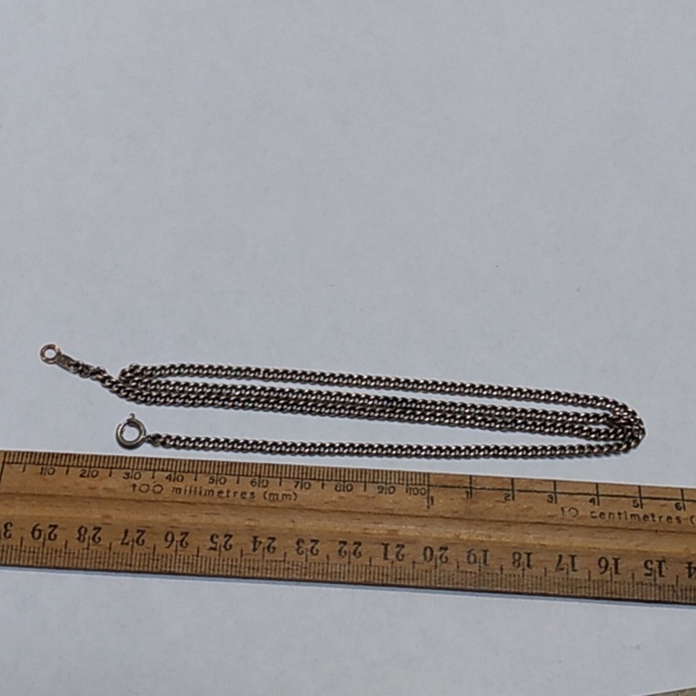Vintage 71ct sterling Chinese silver marked antique necklace chain for jewlery